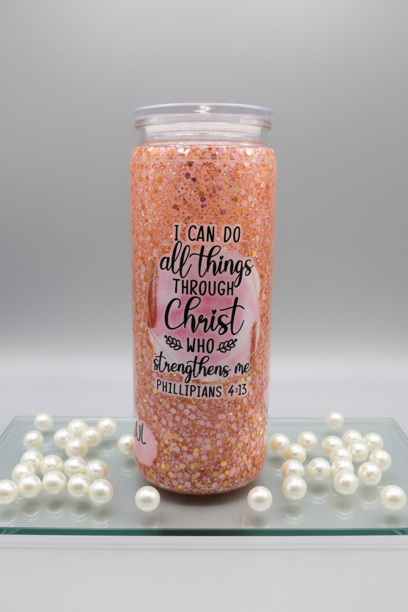 20oz w/handle All Things Thru Christ