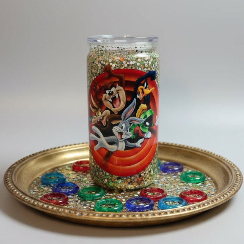 16oz Glitter Lonney Tunes