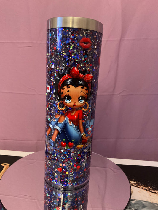 20oz Glitter Betty Boop