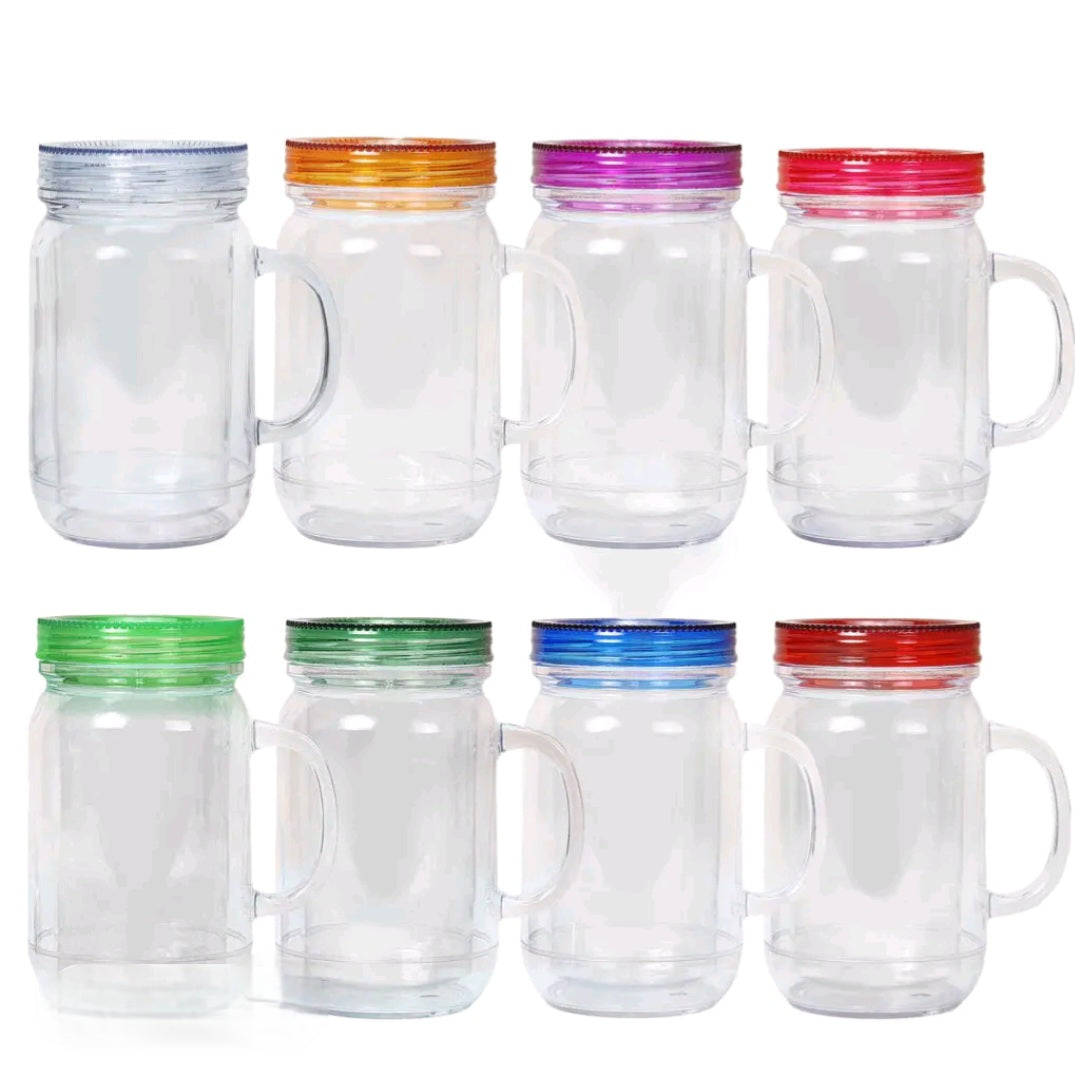 20oz Acrylic Mason Jar