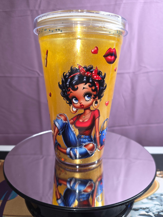 16oz Betty Boop Mica Cateye