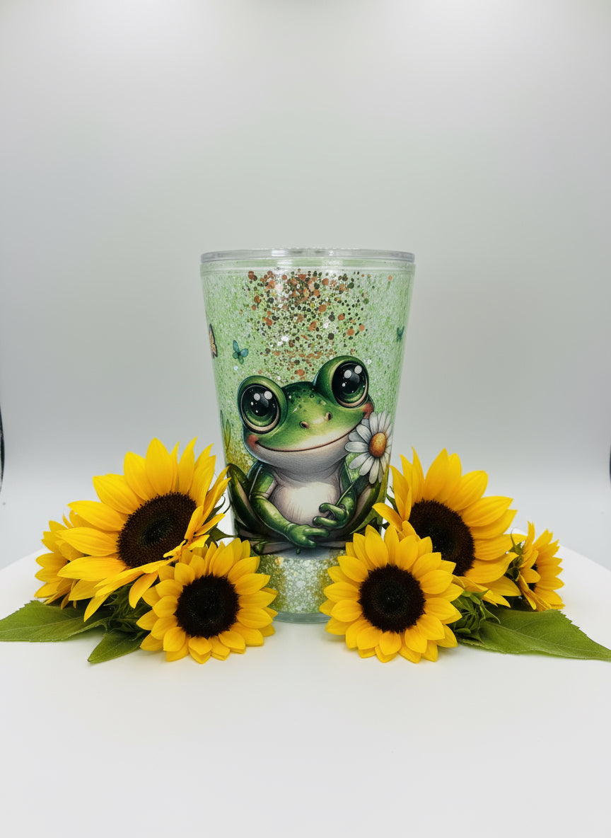 Froggie Snow Globe Tumbler