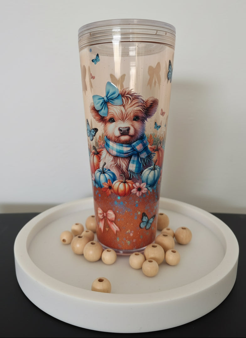 Fall Cow Lava Tumbler