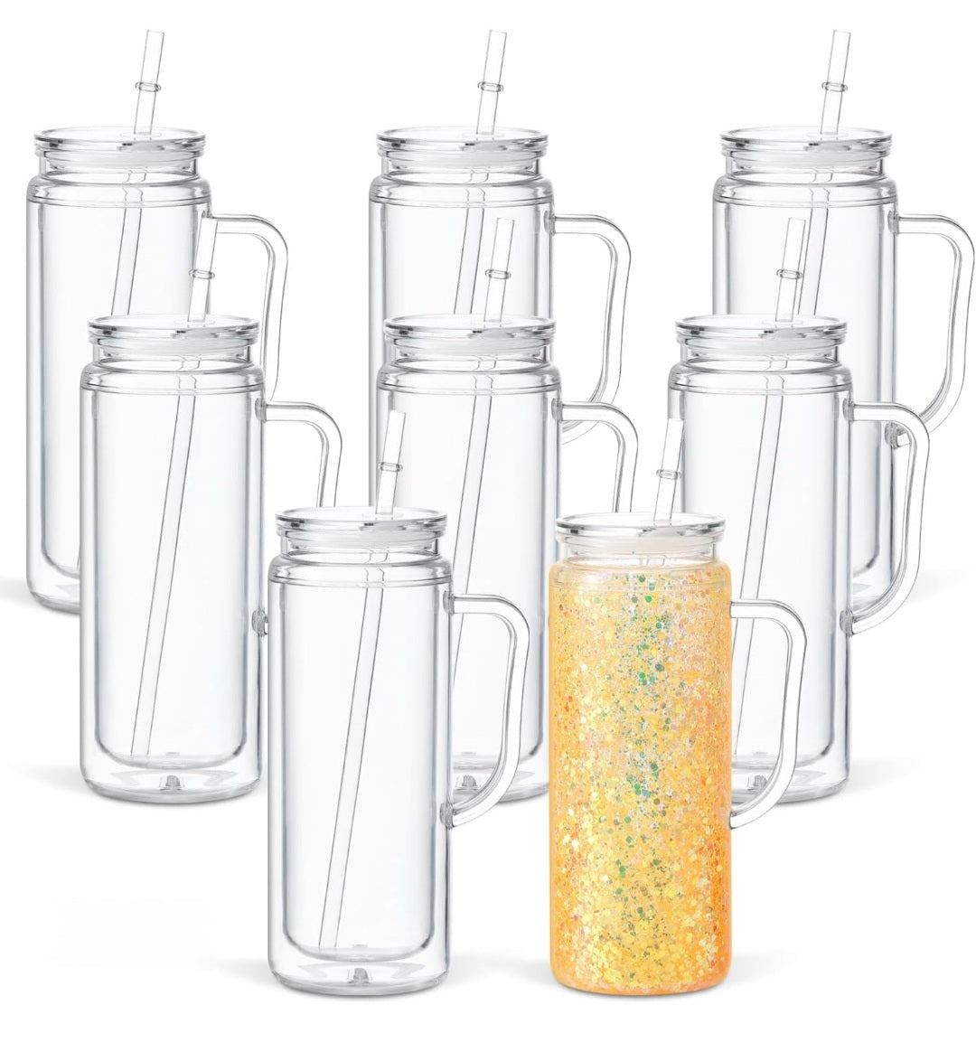 20oz Acrylic Snowglobe w/handle